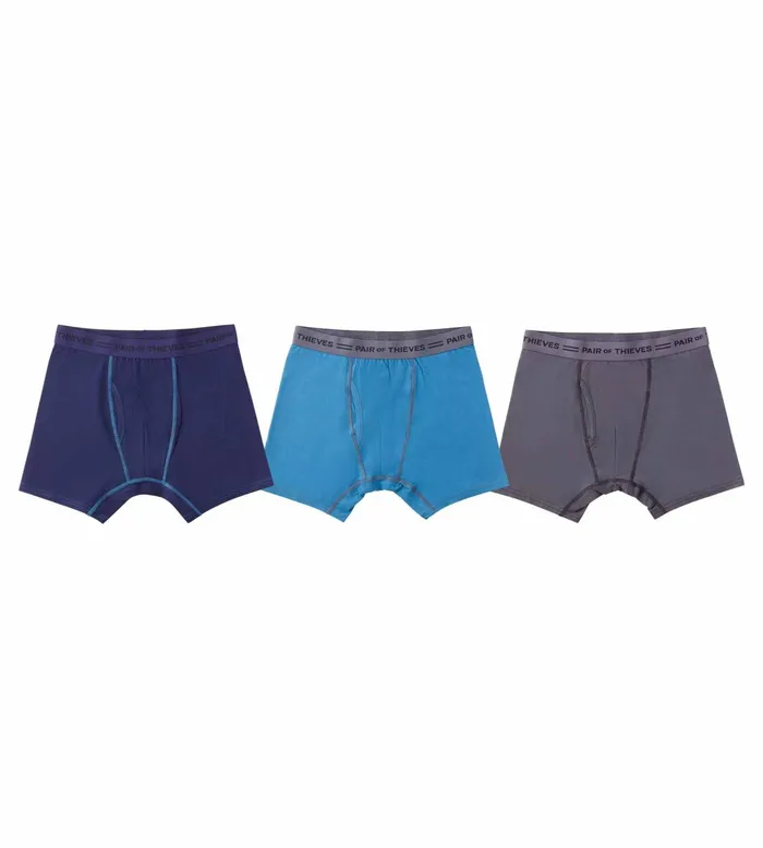 4 Way Stetch Every Day Kit Cotton Stretch Boxer Briefs Navy Underwear 3 Pack Men Pair Of Thieves Boxer Briefs