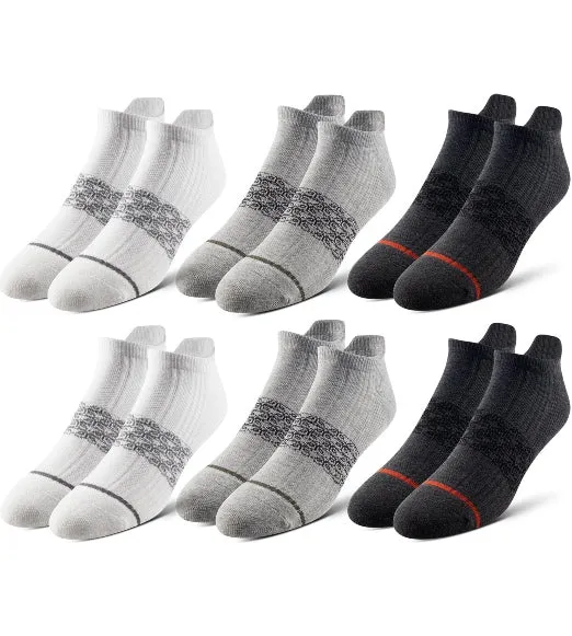 4 Way Stetch Every Day Kit Cushion Low Cut Grey Socks 6 Pack Men Pair Of Thieves LowCut