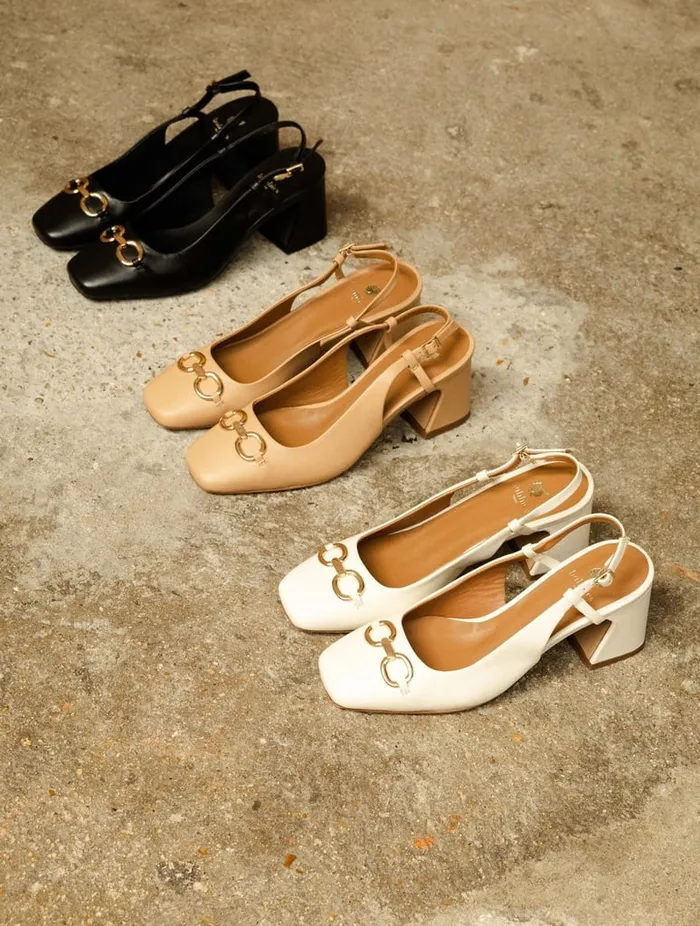 Abby Passion Black Women Bobbies Heeled Sandals Abby Passion Black Women Bobbies Heeled Sandals