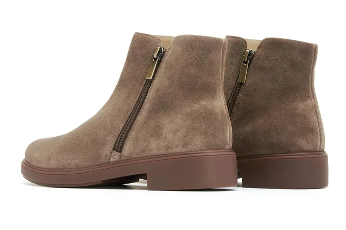 ABEO Footwear Compass Zip Dark Taupe Women Boots