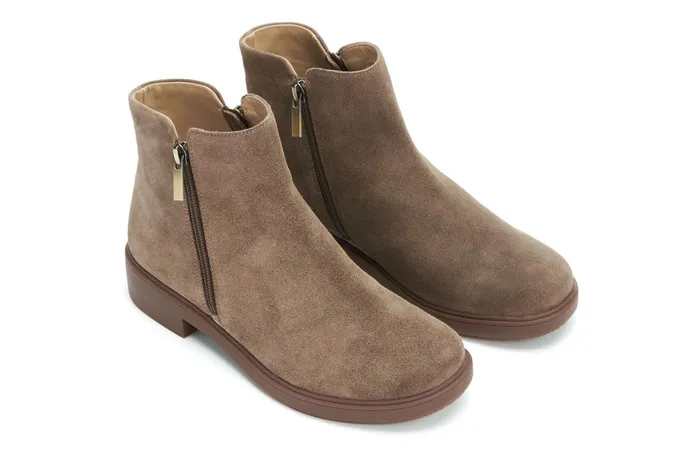 ABEO Footwear Compass Zip Dark Taupe Women Boots
