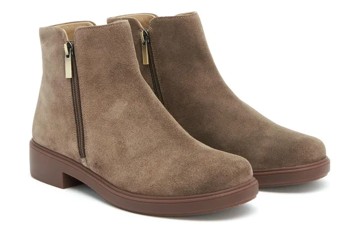ABEO Footwear Compass Zip Dark Taupe Women Boots