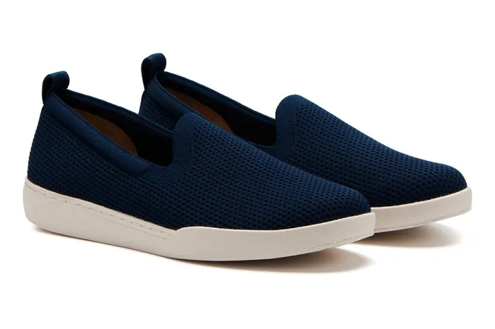 ABEO Footwear Encore Knit Slip On Blue Women Sneakers