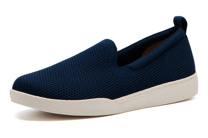 ABEO Footwear Encore Knit Slip On Blue Women Sneakers