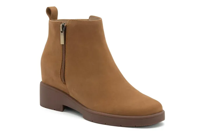 ABEO Footwear Horizon Zip Tan Nubuck Women Boots