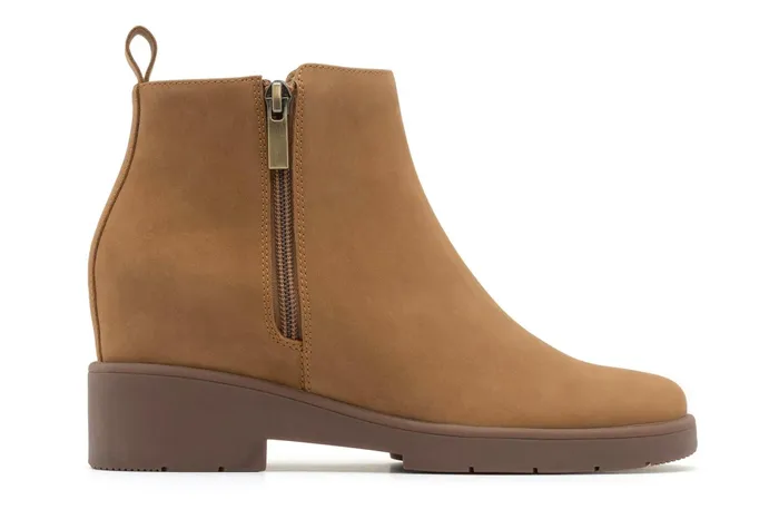 ABEO Footwear Horizon Zip Tan Nubuck Women Boots