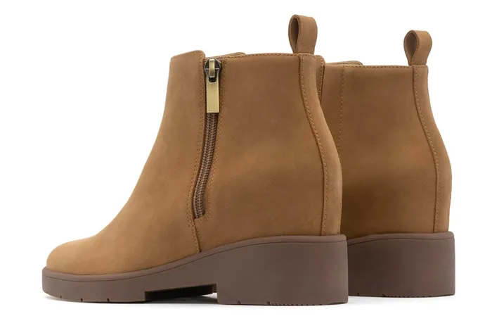 ABEO Footwear Horizon Zip Tan Nubuck Women Boots