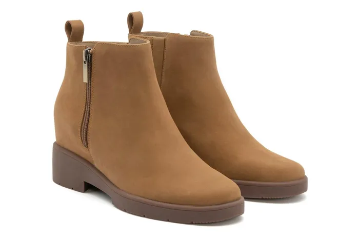 ABEO Footwear Horizon Zip Tan Nubuck Women Boots