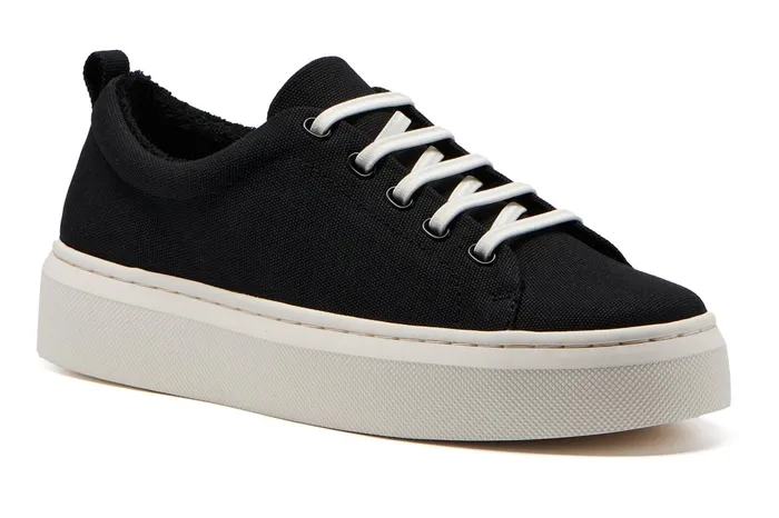 ABEO Footwear Jumpstreet Bungee Black Canvas Women Sneakers