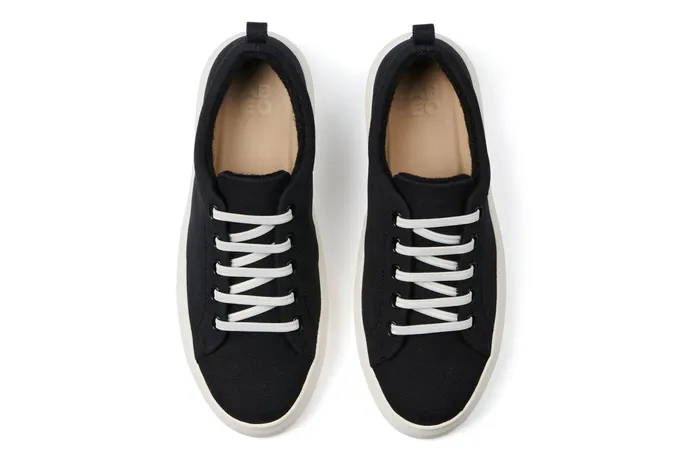 ABEO Footwear Jumpstreet Bungee Black Canvas Women Sneakers