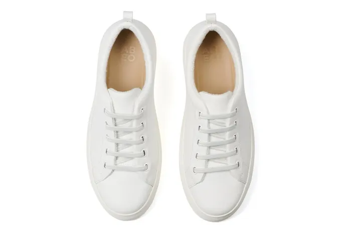 ABEO Footwear Jumpstreet Bungee White Leather Women Sneakers