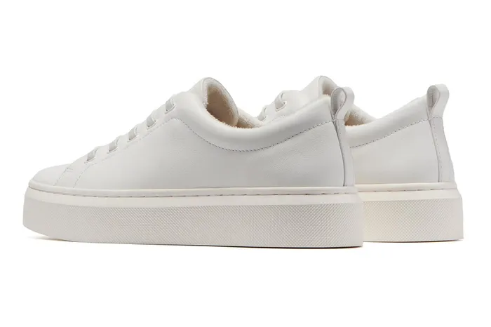 ABEO Footwear Jumpstreet Bungee White Leather Women Sneakers