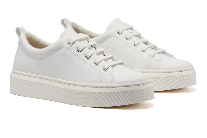 ABEO Footwear Jumpstreet Bungee White Leather Women Sneakers