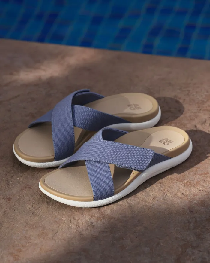 ABEO Footwear Laguna Slide Black Leather Women Sandals