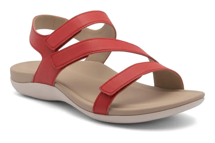 ABEO Footwear Oasis Sandal Red Women Sandals