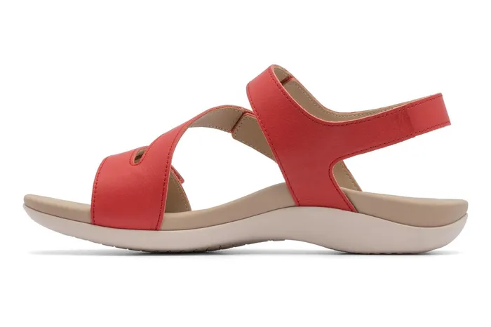 ABEO Footwear Oasis Sandal Red Women Sandals