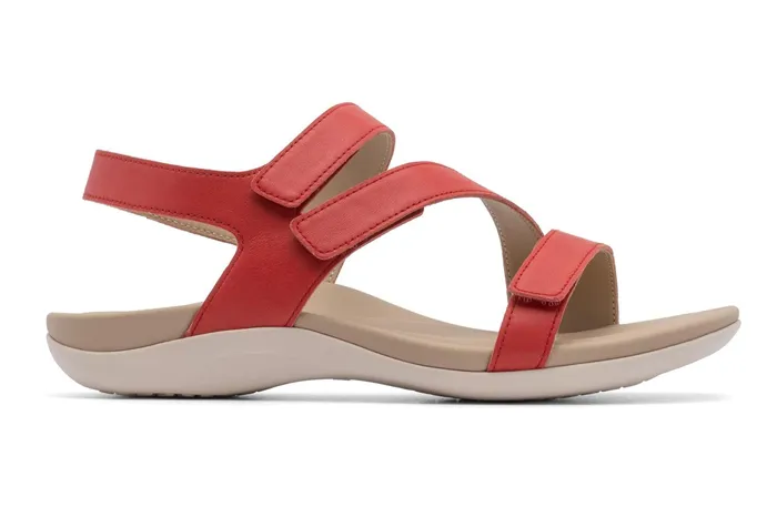 ABEO Footwear Oasis Sandal Red Women Sandals