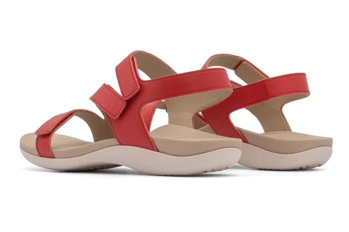 ABEO Footwear Oasis Sandal Red Women Sandals
