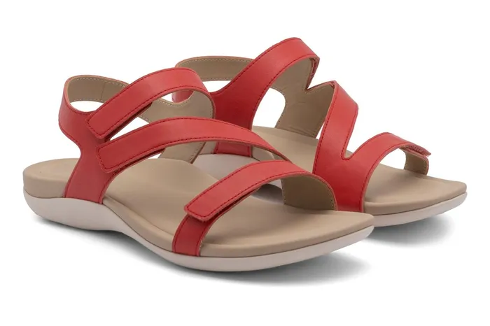 ABEO Footwear Oasis Sandal Red Women Sandals
