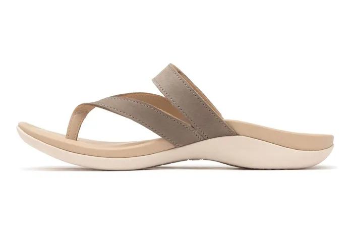 ABEO Footwear Oasis Thong Sandal Fossil Women Sandals ABEO Footwear Oasis Thong Sandal Fossil Women Sandals