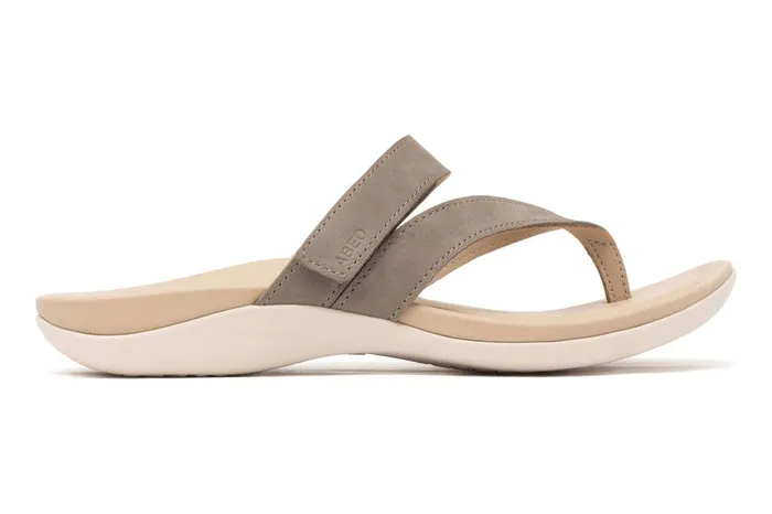 ABEO Footwear Oasis Thong Sandal Fossil Women Sandals ABEO Footwear Oasis Thong Sandal Fossil Women Sandals