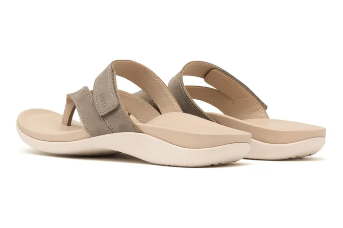 ABEO Footwear Oasis Thong Sandal Fossil Women Sandals ABEO Footwear Oasis Thong Sandal Fossil Women Sandals