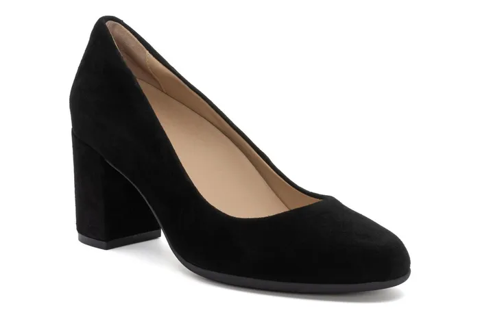 ABEO Footwear Tempo Pump Black Suede Women Dress