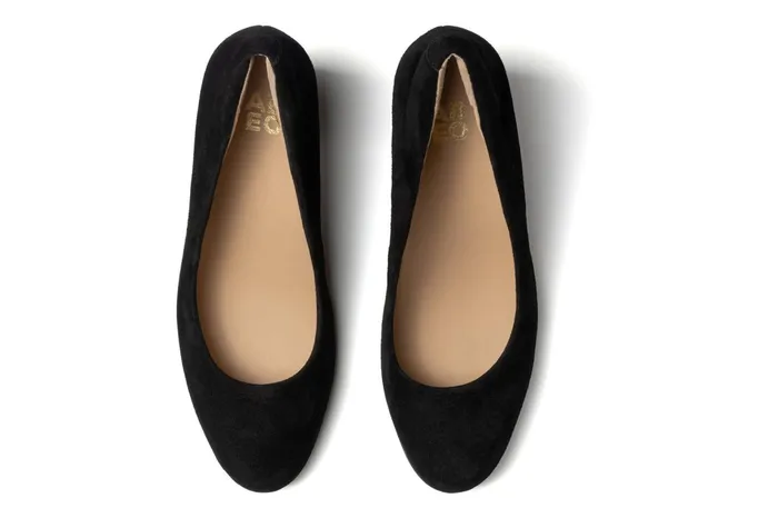 ABEO Footwear Tempo Pump Black Suede Women Dress ABEO Footwear Tempo Pump Black Suede Women Dress