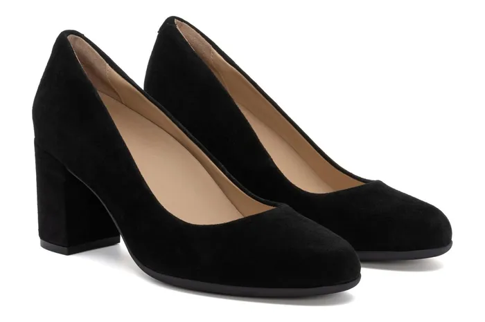 ABEO Footwear Tempo Pump Black Suede Women Dress ABEO Footwear Tempo Pump Black Suede Women Dress