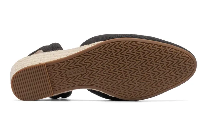 ABEO Footwear Veranda Espadrille Lace Black Canvas Women Dress ABEO Footwear Veranda Espadrille Lace Black Canvas Women Dress