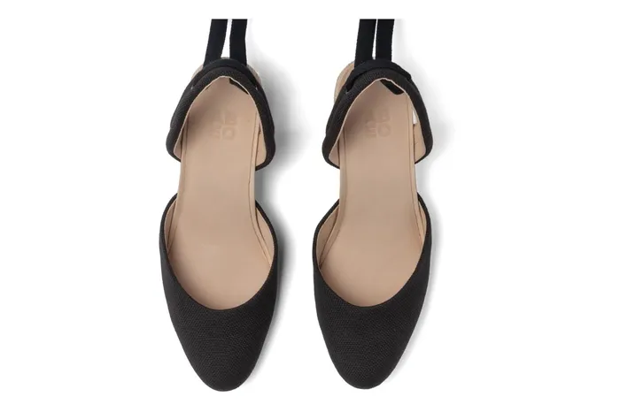 ABEO Footwear Veranda Espadrille Lace Black Canvas Women Dress ABEO Footwear Veranda Espadrille Lace Black Canvas Women Dress