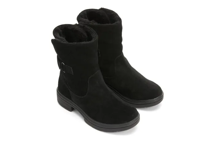 ABEO Footwear Vista Mid Boot Black Suede Women Boots