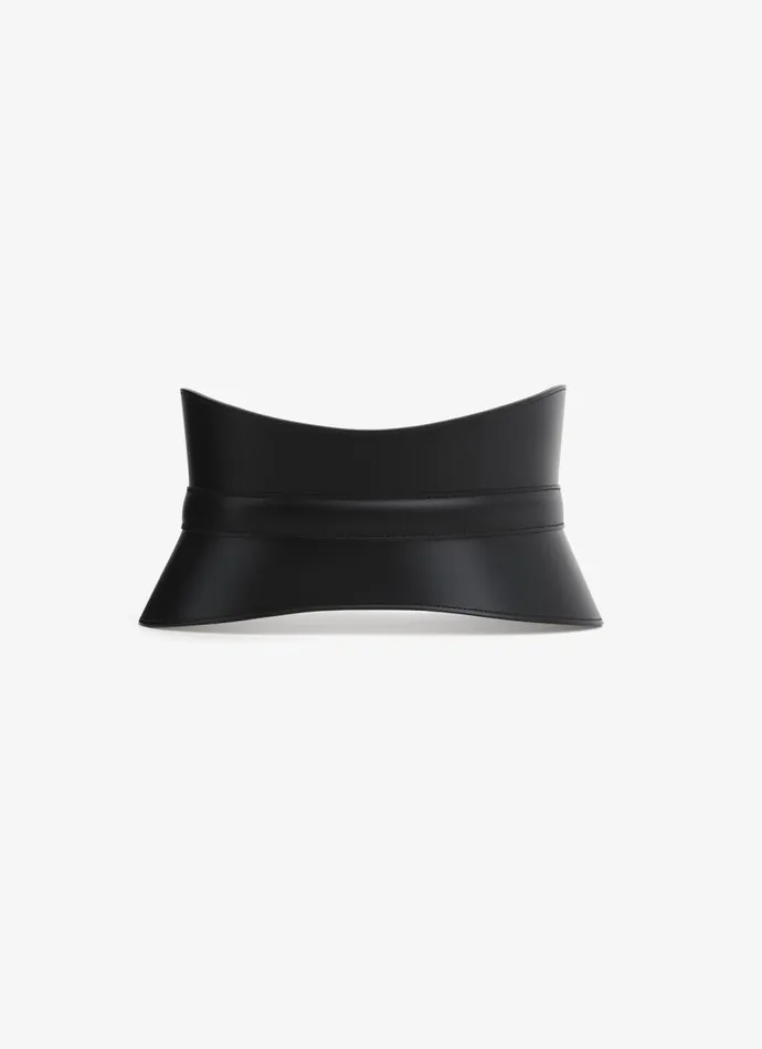 Alaa Belts NEO BUSTIER CORSET IN CALFSKIN Black 8211 Women