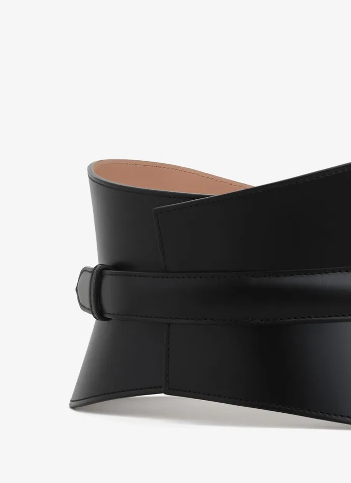 Alaa Belts NEO BUSTIER CORSET IN CALFSKIN Black 8211 Women