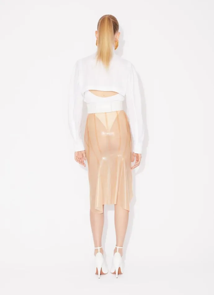Alaa Bodysuits and Leggings LAYER BODYSHiRT White 8211 Women Alaa Bodysuits and Leggings LAYER BODYSHiRT White 8211 Women