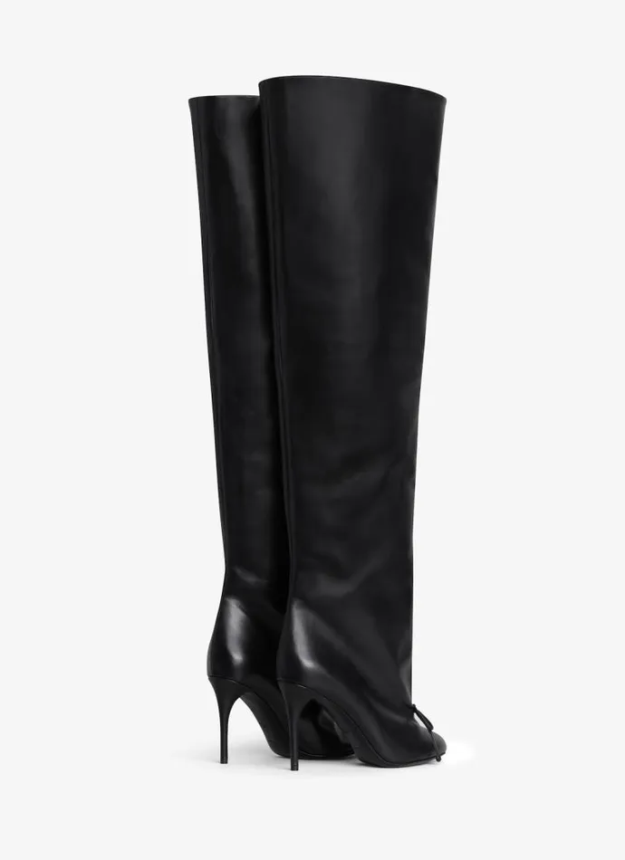 Alaa Boots and Ankle Boots DECOLLETE OVERTHEKNEE BOOTS IN CALFSKIN Black 8211 Women Alaa Boots and Ankle Boots DECOLLETE OVERTHEKNEE BOOTS IN CALFSKIN Black 8211 Women