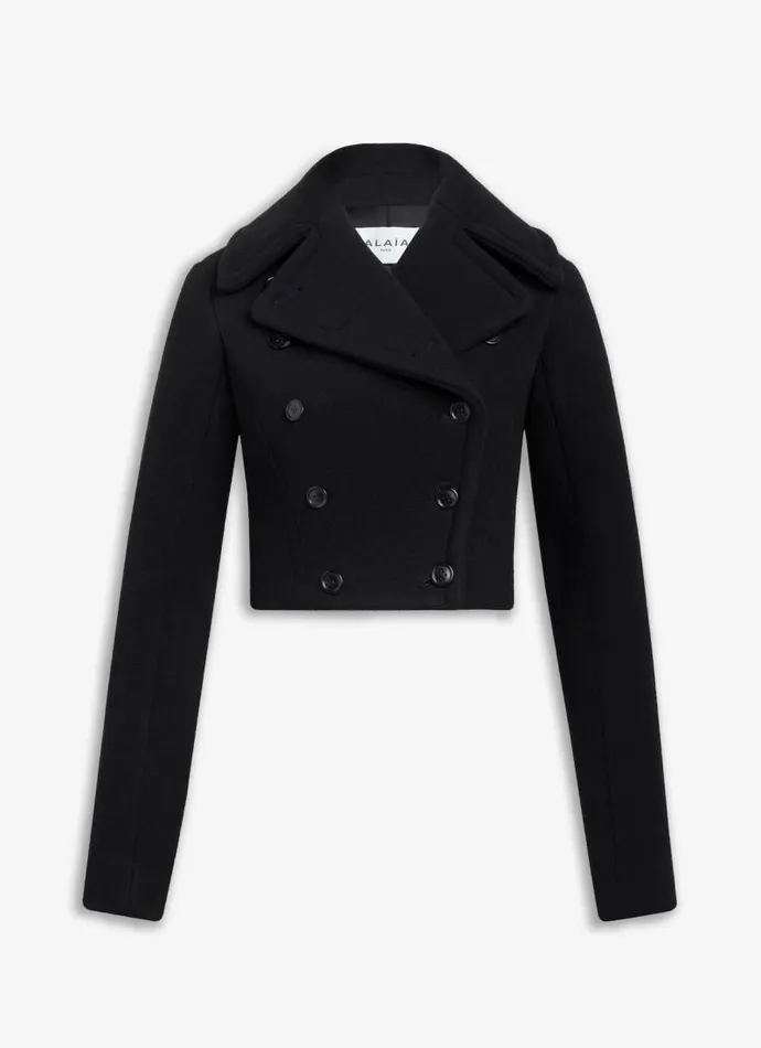 Alaa Coats and Jackets CINCHED JACKET Black 8211 Women