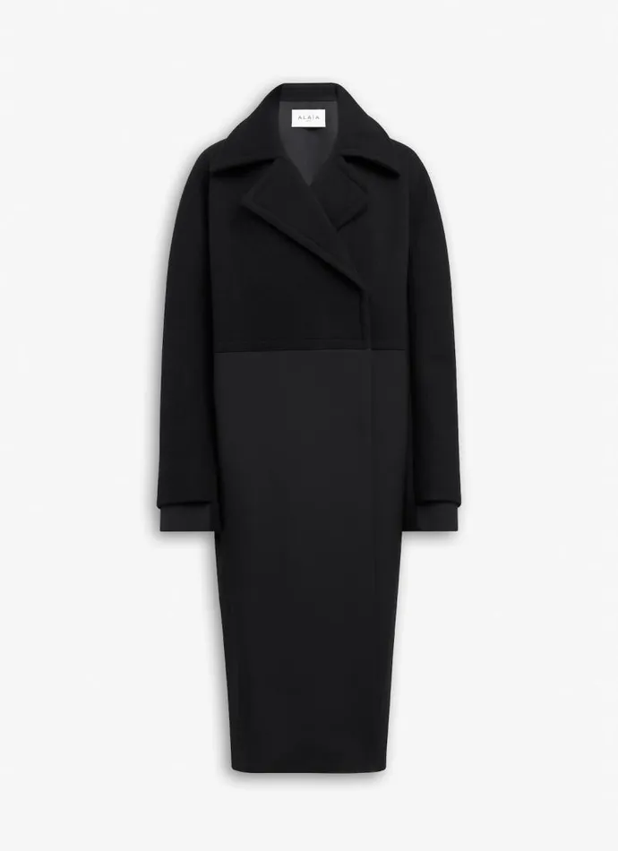 Alaa Coats and Jackets COLLAR COAT Black 8211 Women
