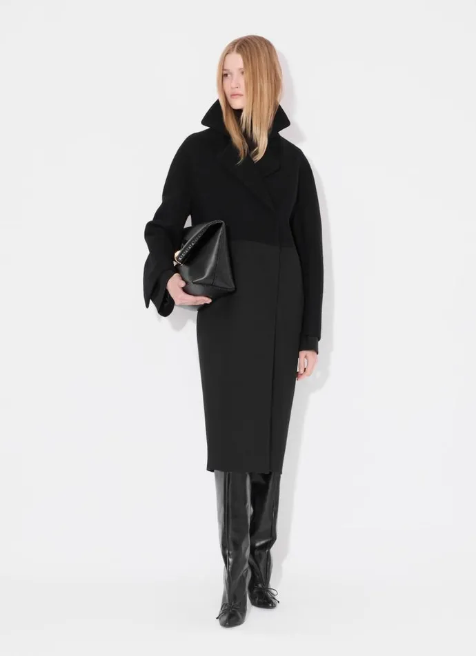 Alaa Coats and Jackets COLLAR COAT Black 8211 Women Alaa Coats and Jackets COLLAR COAT Black 8211 Women
