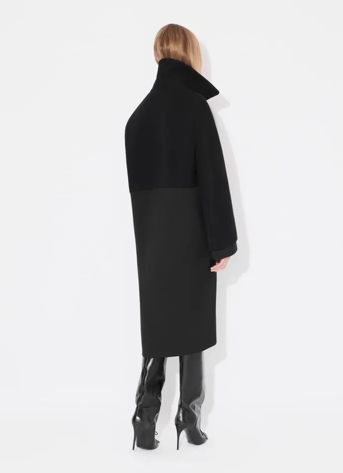 Alaa Coats and Jackets COLLAR COAT Black 8211 Women Alaa Coats and Jackets COLLAR COAT Black 8211 Women