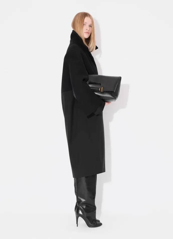 Alaa Coats and Jackets COLLAR COAT Black 8211 Women Alaa Coats and Jackets COLLAR COAT Black 8211 Women