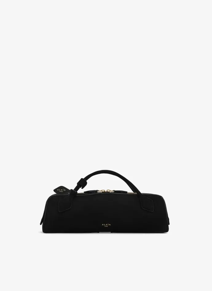 Alaa Handbags LE TECKEL CLUTCH IN SUEDE GOATSKIN Black 8211 Women