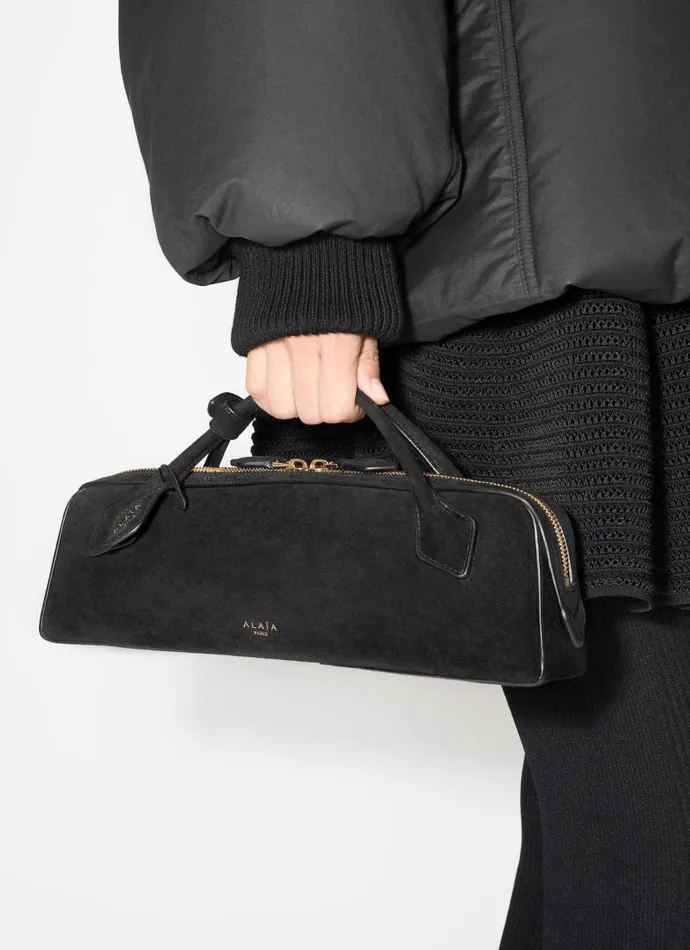Alaa Handbags LE TECKEL CLUTCH IN SUEDE GOATSKIN Black 8211 Women Alaa Handbags LE TECKEL CLUTCH IN SUEDE GOATSKIN Black 8211 Women