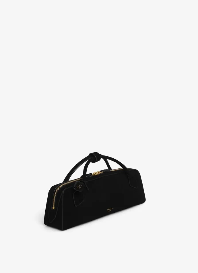 Alaa Handbags LE TECKEL CLUTCH IN SUEDE GOATSKIN Black 8211 Women Alaa Handbags LE TECKEL CLUTCH IN SUEDE GOATSKIN Black 8211 Women