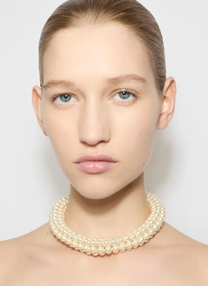 Alaa Jewels GRAPHIC PEARL NECKLACE White 8211 Women Alaa Jewels GRAPHIC PEARL NECKLACE White 8211 Women