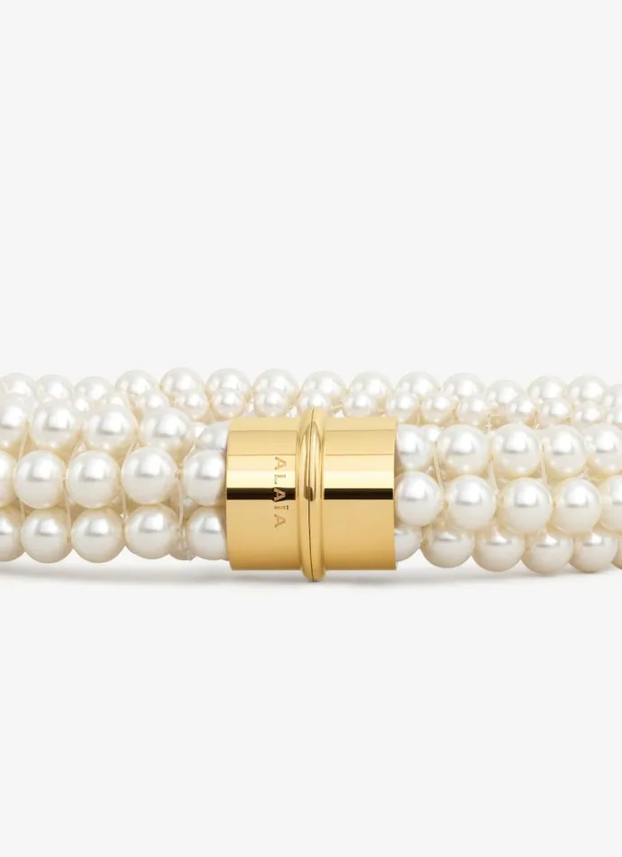 Alaa Jewels GRAPHIC PEARL NECKLACE White 8211 Women Alaa Jewels GRAPHIC PEARL NECKLACE White 8211 Women