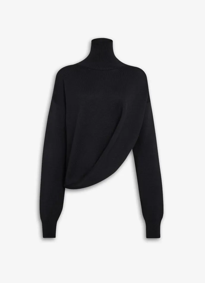 Alaa Knitwear ASYMMETRICAL KNIT JUMPER Black 8211 Women