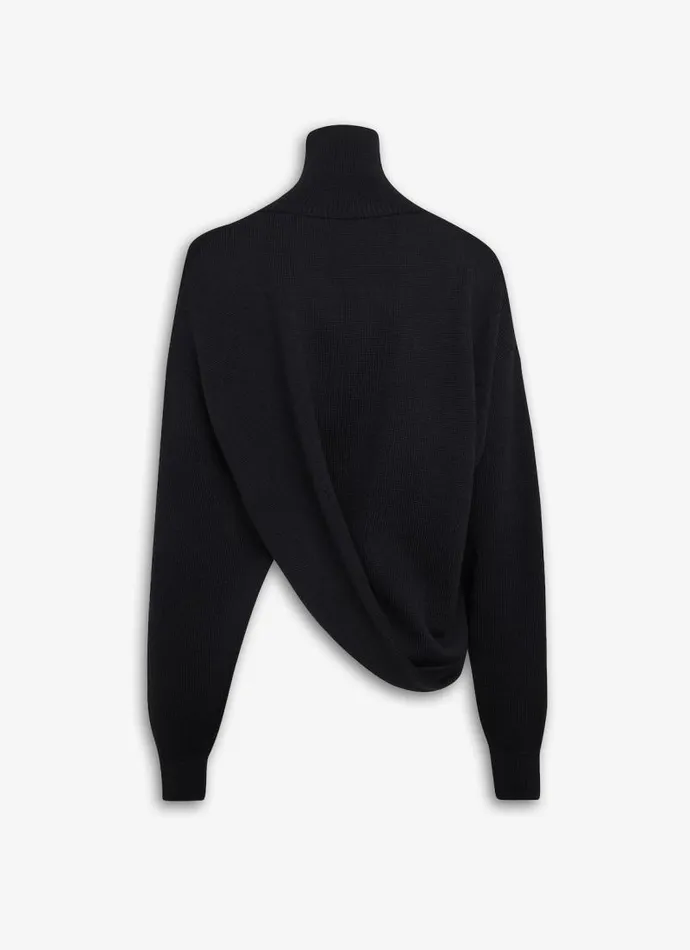 Alaa Knitwear ASYMMETRICAL KNIT JUMPER Black 8211 Women Alaa Knitwear ASYMMETRICAL KNIT JUMPER Black 8211 Women