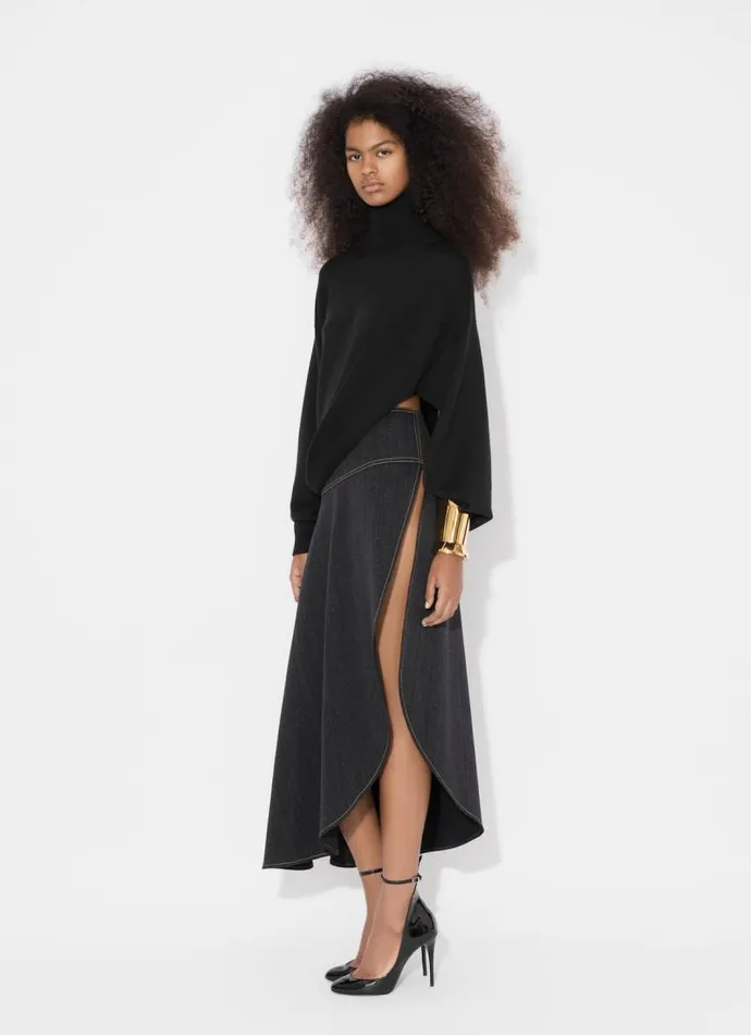 Alaa Knitwear ASYMMETRICAL KNIT JUMPER Black 8211 Women Alaa Knitwear ASYMMETRICAL KNIT JUMPER Black 8211 Women