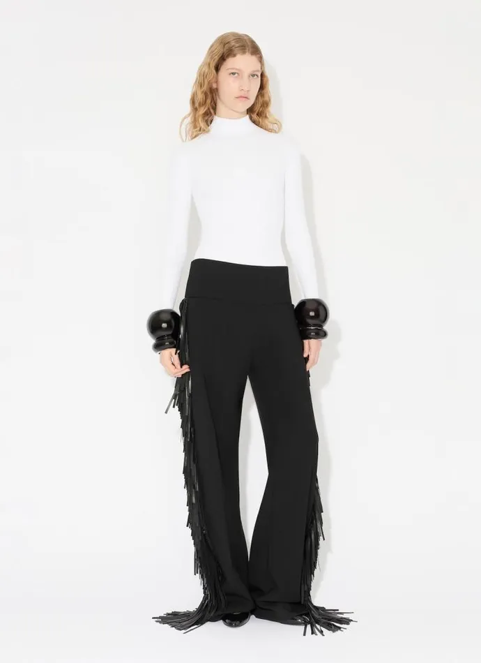 Alaa Knitwear RIBBED KNIT BODYSUIT White 8211 Women Alaa Knitwear RIBBED KNIT BODYSUIT White 8211 Women